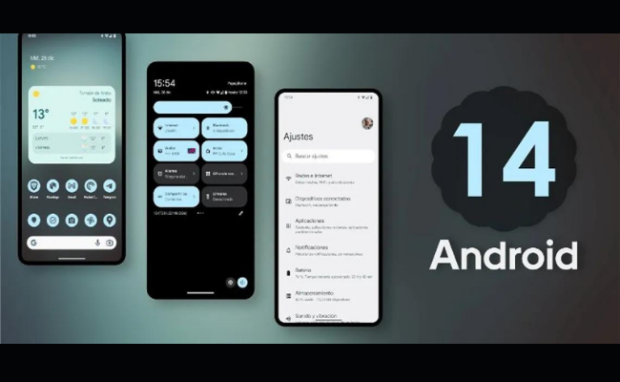 This represents the Android 14 beta.