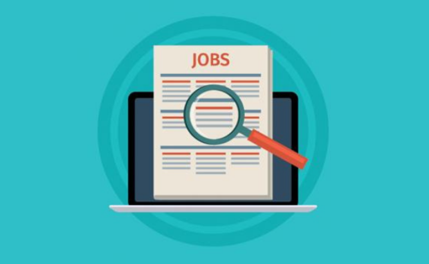 Person inspecting a resume with a magnifying glass for potential AI bot detection