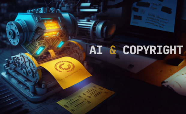 This represents AI copyright.