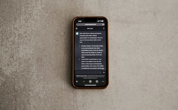 Image: Using ChatGPT on mobile - Multiple options for AI-powered interactions on the go