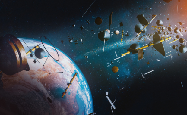 This represents space junk.